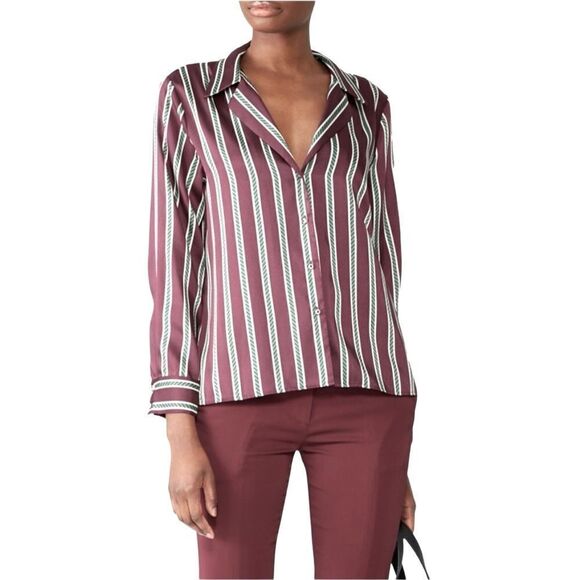 Alexis Samwell Striped Button Down Top - Picture 2 of 11